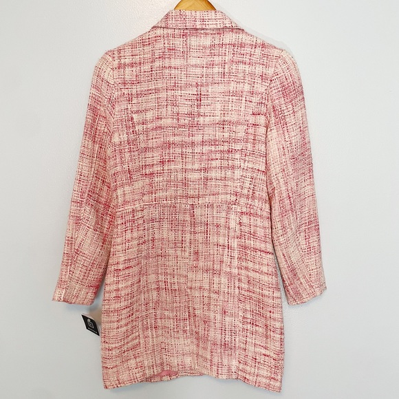 Pink crosshatch Reitmans coat - Picture 4 of 8